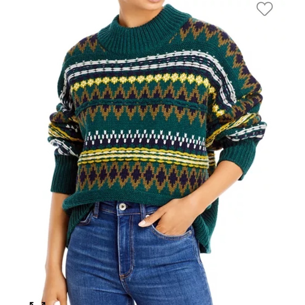 Rag & Bone Willow Wool Fair Isle Sweater XS